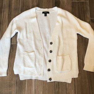 White cardigan